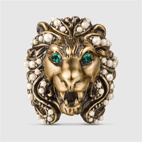 gucci tete de lion|Bracelet à tête de lion .